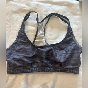 BonaFide Woman’s Athletic Sports Bra matching piece to blk/Wht Stripe leggings